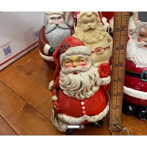 7" Vintage Japan santa bank papier-mâché rare